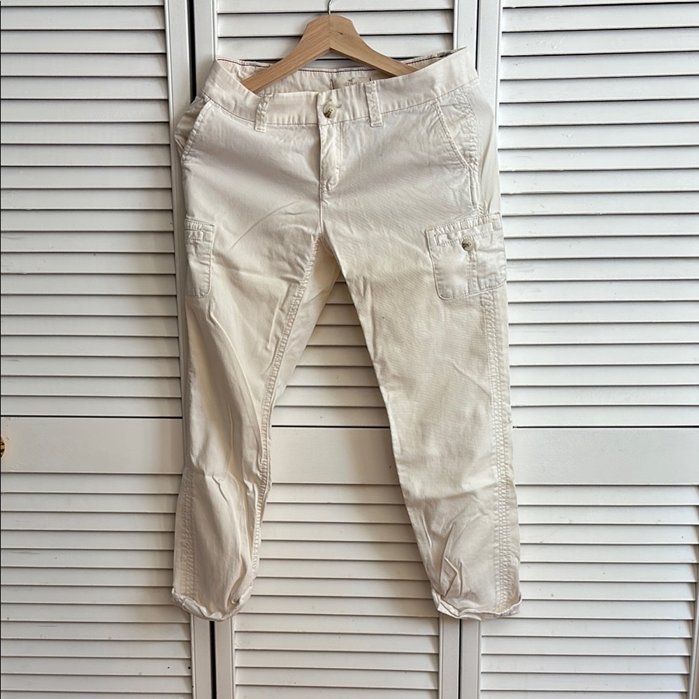 Hollister Off-White Cargo Pants